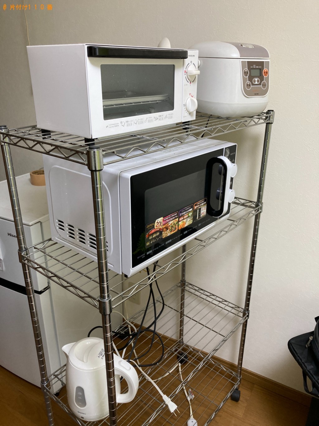 【名古屋市】冷蔵庫、洗濯機、二人掛けソファー、ラック等の回収