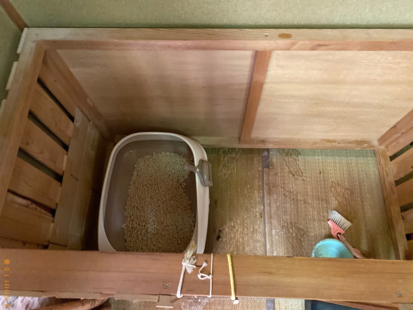 猫のトイレ周りの片付け作業ご依頼　お客様の声