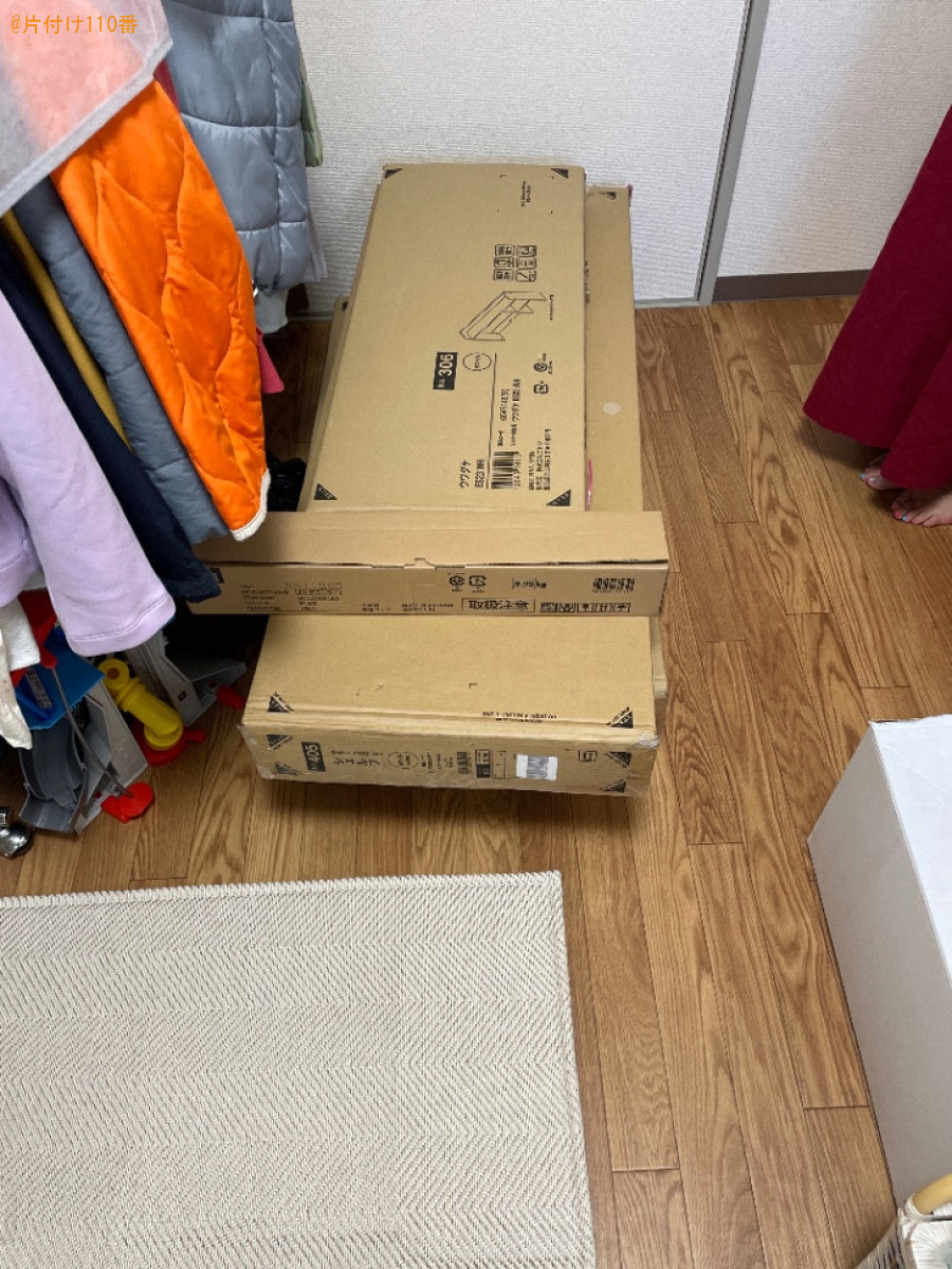 学習机と棚の組み立て作業ご依頼　お客様の声