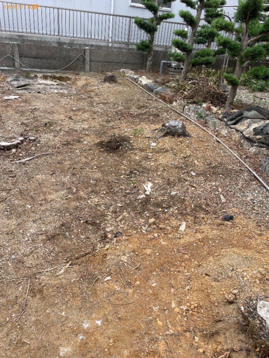 【田原市折立町】庭石の回収・処分ご依頼　お客様の声